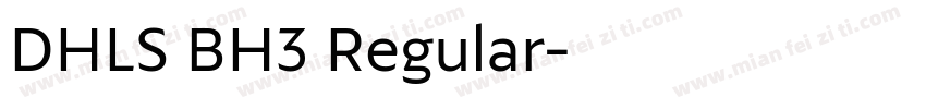 DHLS BH3 Regular字体转换